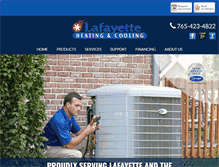 Tablet Screenshot of lafayetteheating.com